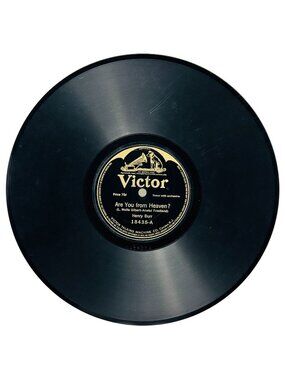 Henry Burr Are You From Heaven? 10 Inch Shellac 78 RPM Victor 18435